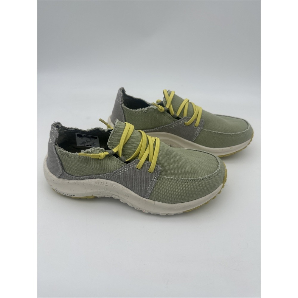 HOLO Footwear Women's Athena Canvas Sneakers Shoes Sage‎ Green HW511098 Size 8